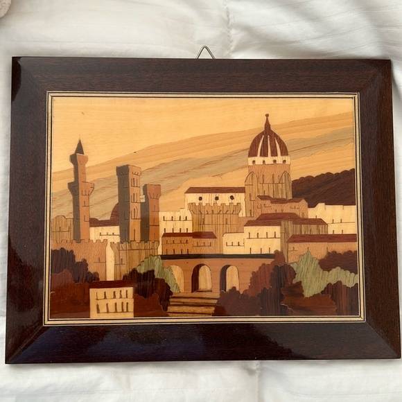 Accents Vintage Italian Marquetry Inlaid Wood With Certificate Poshmark